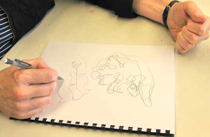 Contour drawing opens the mind's eye...