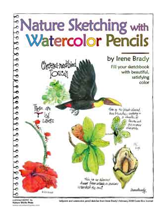 Nature Sketching With Watercolor Pencils Cover...