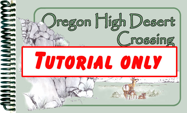 Oregon High Desert Crossing Sketch Journal Tutorial...