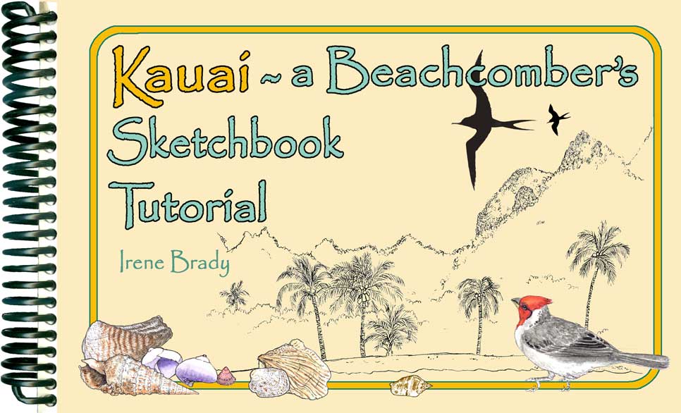 Kauai~A Beachcomber's Sketchbook Tutorial...
